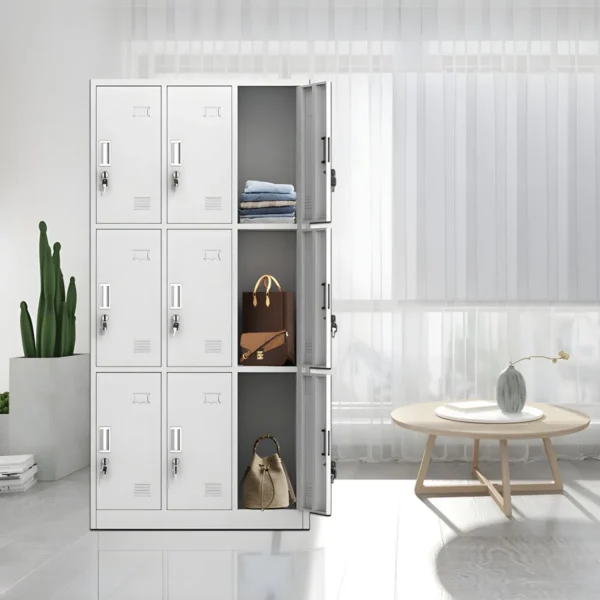 9-Locker Steel Office Cabinet